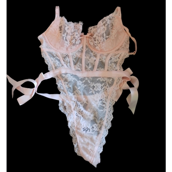 Victoria's Secret Dream Angels Pink 🩷 Wicked Unlined Teddy Size Medium - Picture 5 of 8